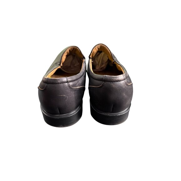 Florsheim Men's Midtown Black Leather Square Toe Slip-On Loafers 10 - Picture 4 of 7